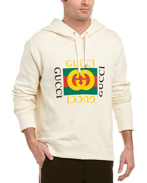 white gucci hoodie hanging plain|original Gucci hoodie.